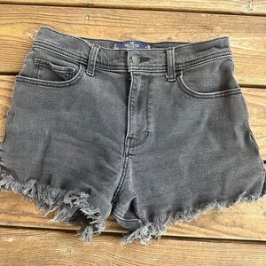 Hollister womens high rise raw hem vintage shorts size 7
